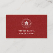 Elegante moderne aangepaste logo minimalistische e visitekaartje (Voorkant)