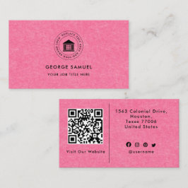 Elegante moderne aangepaste logo minimalistische e visitekaartje