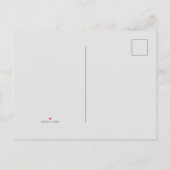 Elegante moderne aangepaste uitnodiging postkaart briefkaart (Achterkant)