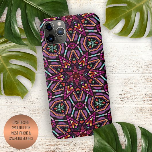 Elegante moderne abstracte boheemse mandala-kunst iPhone hoesje