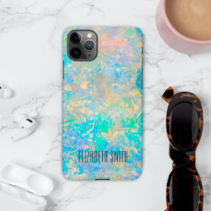 Elegante Moderne Abstracte Gouden Vuur Opalium Aan iPhone 11Pro Max Hoesje