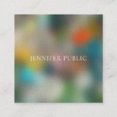 Elegante moderne Abstracte kunst professionele Sja Vierkante Visitekaartje (Voorkant)