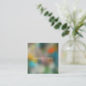 Elegante moderne Abstracte kunst professionele Sja Vierkante Visitekaartje (Staand voorkant)