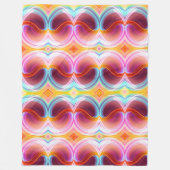 ELEGANTE MODERNE ABSTRACTE PSYCHEDELISCHE KUNST FLEECE DEKEN (Voorkant)