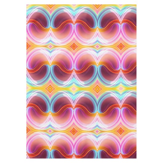 ELEGANTE MODERNE ABSTRACTE PSYCHEDELISCHE KUNST TAFELKLEED (Voorkant)