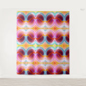 ELEGANTE MODERNE ABSTRACTE PSYCHEDELISCHE KUNST WANDKLEED (Voorkant)