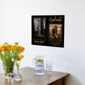 Elegante moderne afstudeer script tekst twee foto folie afdrukken (Laag (Keuken))