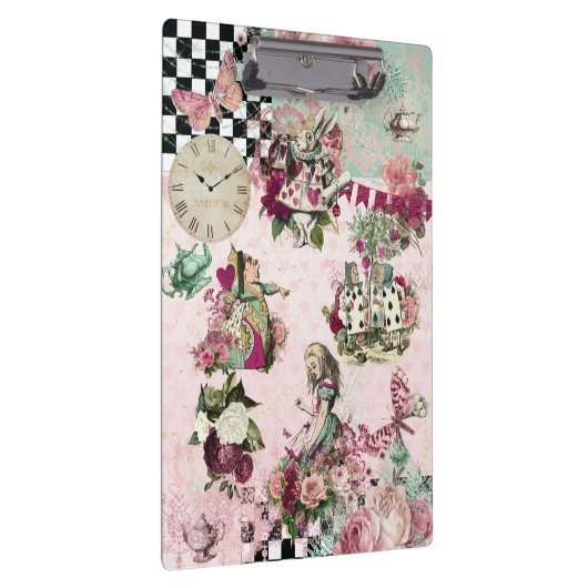 Elegante moderne Alice in Wonderland Klembord (Rechts)