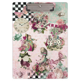 Elegante moderne Alice in Wonderland Klembord