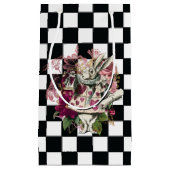 Elegante moderne Alice in Wonderland konijn Klein Cadeauzakje (Voorkant)