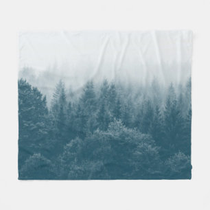 Elegante moderne aquarel bossen fleece deken