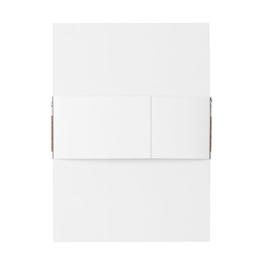 Elegante moderne Art Nouveau bloemrijke formele br Uitnodigingen Wikkel (Achterkant Voorbeeld)