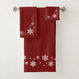 Elegante moderne badkamer Handdoek Set, sneeuwvlok