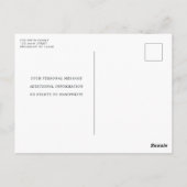 Elegante moderne begrafenisdienst viering van het  briefkaart (Achterkant)