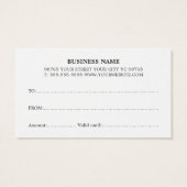 Elegante moderne beige zwarte turquoise strepen visitekaartje (Achterkant)