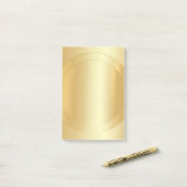 Elegante moderne blanco sjabloon trendy gouden uit post-it® notes (Op bureau)