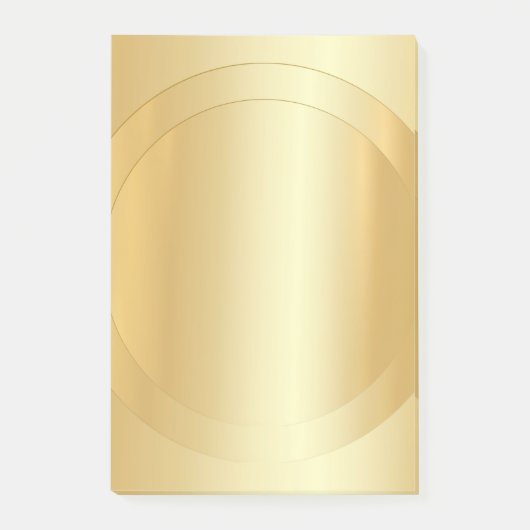 Elegante moderne blanco sjabloon trendy gouden uit post-it® notes (Voorkant)