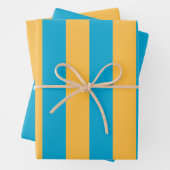 Elegante, moderne blauw geel all-gelegenheid gestr inpakpapier vel (In situ)