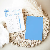 Elegante moderne blauwe boog die is geweest waar s kaart