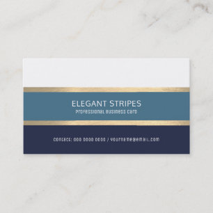 Elegante moderne blauwe strepen Professional Visitekaartje