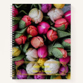 Elegante Moderne Bloem Goud Notitieboek (Voorkant)