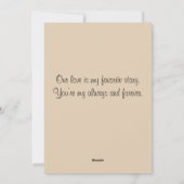 Elegante moderne bloem Happy Valentijnsdag Feestdagenkaart (Achterkant)