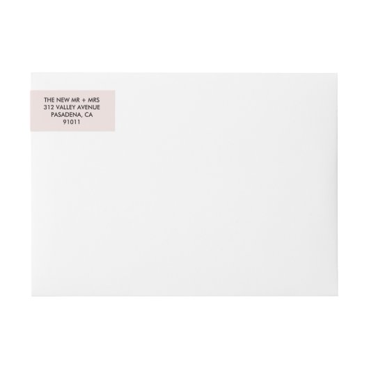 Elegante moderne bloemblaadje roze en zwart bruilo (Voorkant)