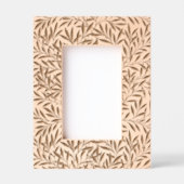 Elegante moderne bloemen geëtst Afbeelding Lijst Gegraveerde Lijstjes (Voorkant)