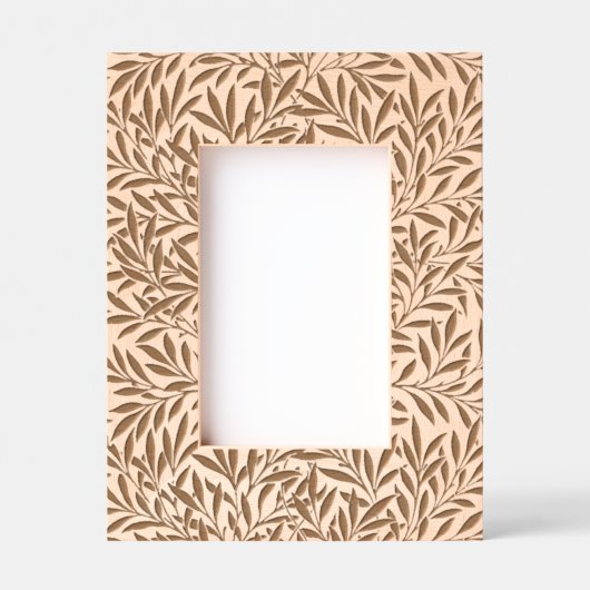 Elegante moderne bloemen geëtst Afbeelding Lijst Gegraveerde Lijstjes (Voorkant)