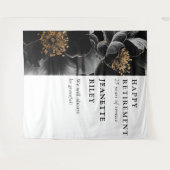 Elegante moderne bloemen pensioen partij achtergro wandkleed (Voorkant (horizontaal))