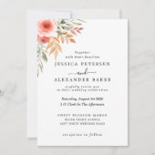 Elegante moderne bloemen Waterverf groen Kaart (Voorkant)