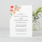 Elegante moderne bloemen Waterverf groen Kaart (Staand voorkant)