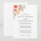 Elegante moderne bloemen Waterverf groen Kaart (Voorkant / Achterkant)