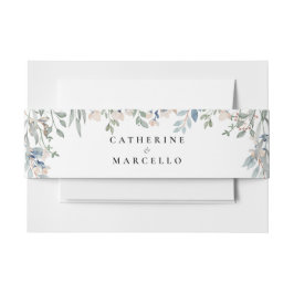 Elegante moderne bloemen Wildflowers Wedding Uitnodigingen Wikkel