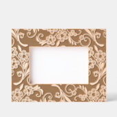 Elegante moderne bloemige botanische patroon houte gegraveerde lijstjes (Voorkant)