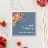 Elegante moderne bloemige Thanksgiving Servet (Insitu)