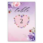 Elegante moderne blos bloemenbruiloft kaart (Voorkant)