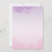 Elegante moderne blos bloemenbruiloft save the dat save the date (Achterkant)