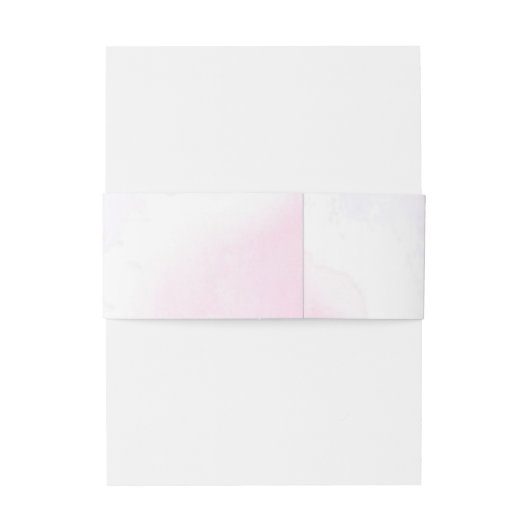 Elegante moderne blos bloemenbruiloft uitnodigingen wikkel (Achterkant Voorbeeld)