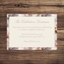 Elegante moderne Blush Bat Mitswa Party Details