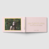 Elegante moderne blush foto Quinceañera Gastenboek (Volledig)