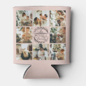 Elegante moderne blush roze foto collage Keepsake Blikjeskoeler (Voorkant)