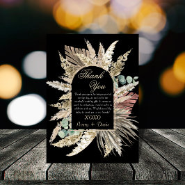 Elegante moderne boho terracotta DANKKARTEN Kaart