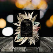 Elegante moderne boho terracotta DANKKARTEN Kaart