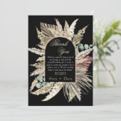 Elegante moderne boho terracotta DANKKARTEN Kaart (Staand voorkant)