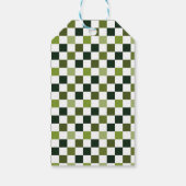 Elegante moderne boog familie foto kerst cadeaulabel (Achterkant)