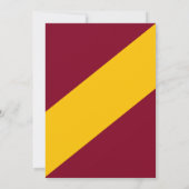 Elegante moderne Bourgogne en gouden delicate brui Kaart (Achterkant)