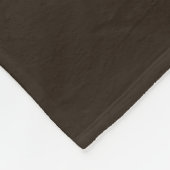 Elegante moderne brede chocolade bruine strepen fleece deken (Hoek)