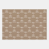 Elegante moderne bruid bruidegom namen bruiloften inpakpapier vel (Voorkant 2)