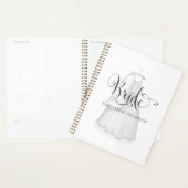 Elegante moderne bruids trouwjurk minimalistische  planner (Display)